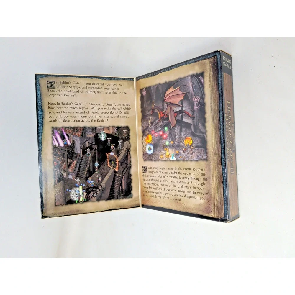 Baldur's Gate II: Shadows of Amn Factory Sealed 2000 Windows PC Box